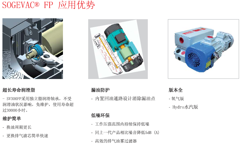 萊寶SV-FP食品用真空泵應(yīng)用優(yōu)勢(shì)